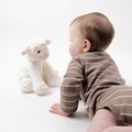 Babu Merino Long Sleeve Bodysuit - Walnut Stripe - view 9