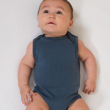 Merino Singlet Bodysuit | Denim