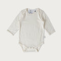 Babu Merino Long Sleeve Bodysuit - Cream