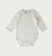 Babu Merino Long Sleeve Bodysuit - Cream