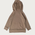 Babu Merino Hoodie - Walnut - back view