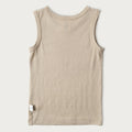 Babu Merino Singlet - Mushroom - back view