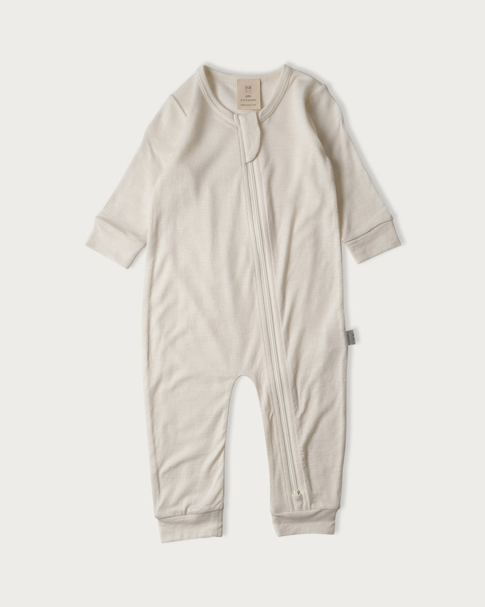 Merino Footless Onesie - Cream