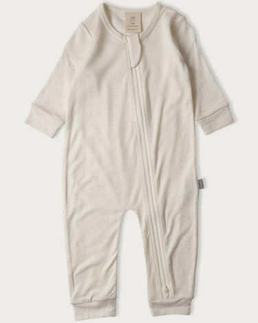Merino Footless Onesie - Cream