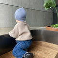 Babu Merino Ribbed Beanie - Periwinkle - lifestyle photo