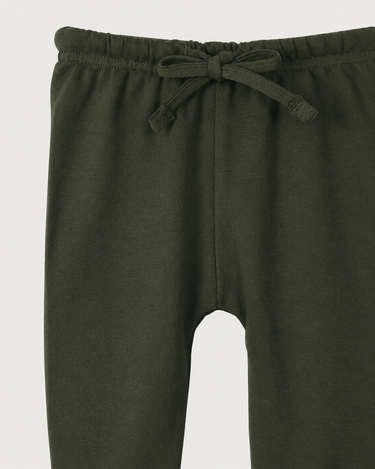 Cotton Footed Leggings - Moss