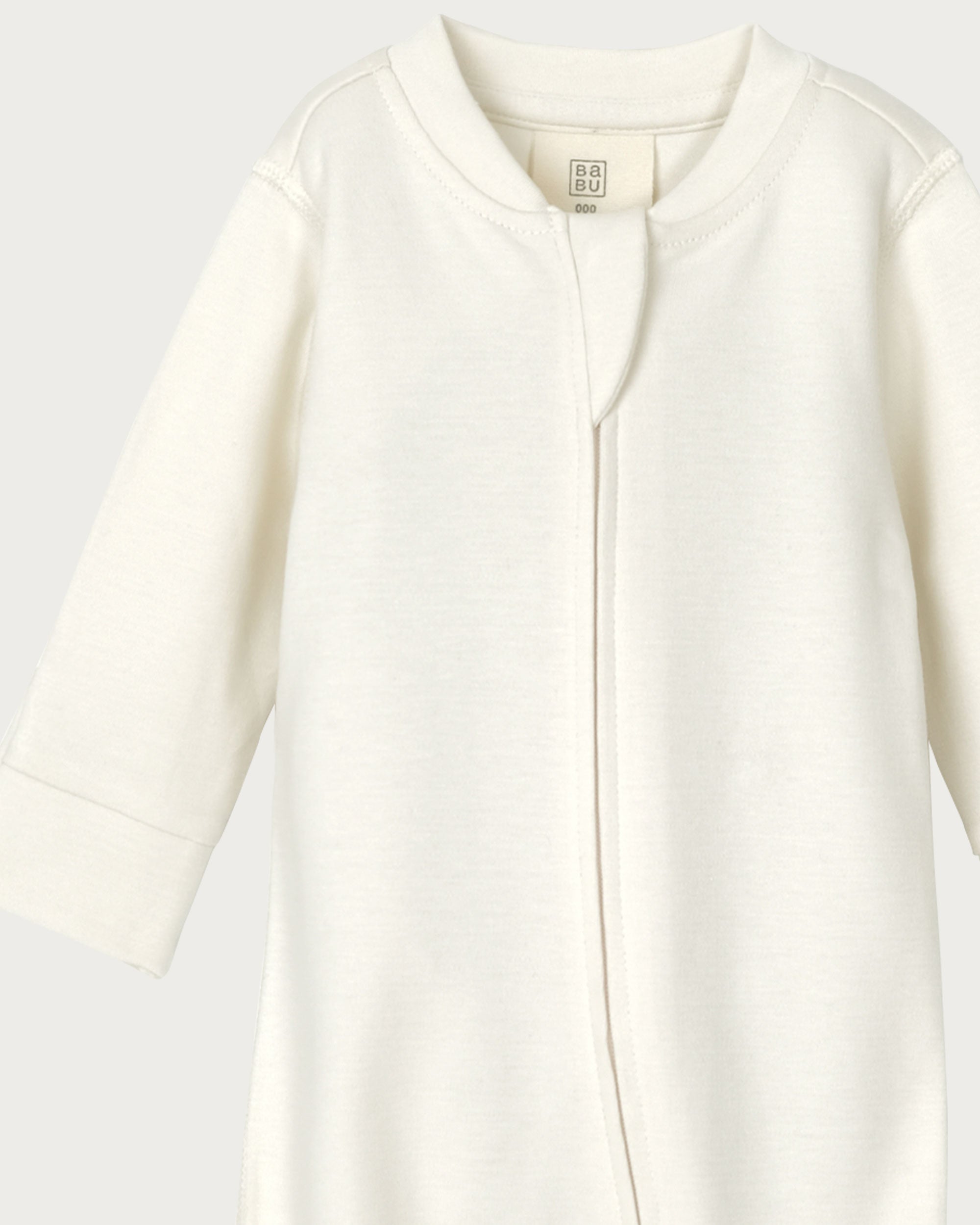 Footed Onesie Zipsuit - Cream