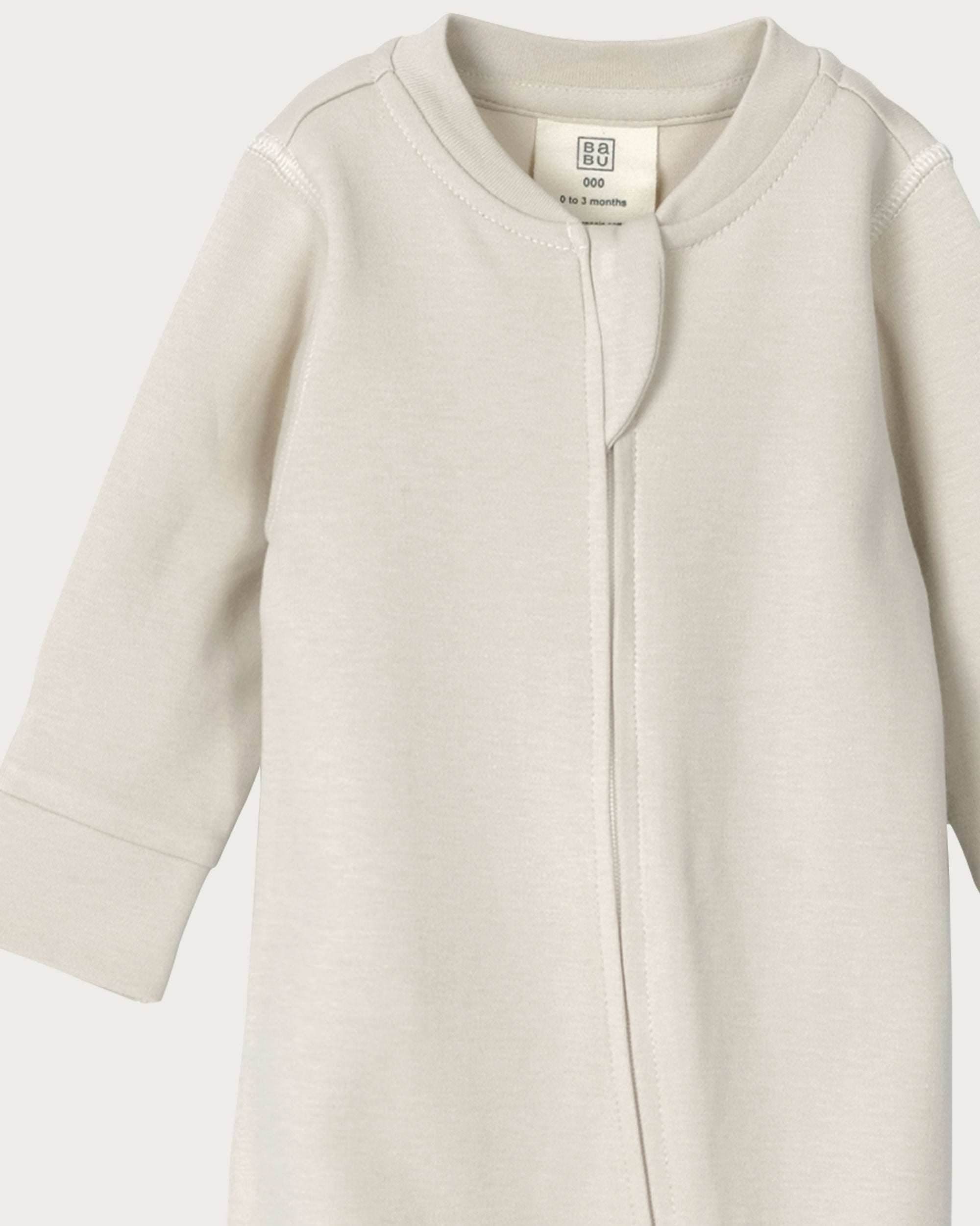 Footed Onesie Zipsuit - Oat
