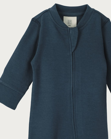 Cotton Footless Onesie - Denim