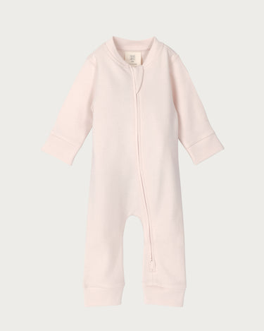 Cotton Footless Onesie - Petal