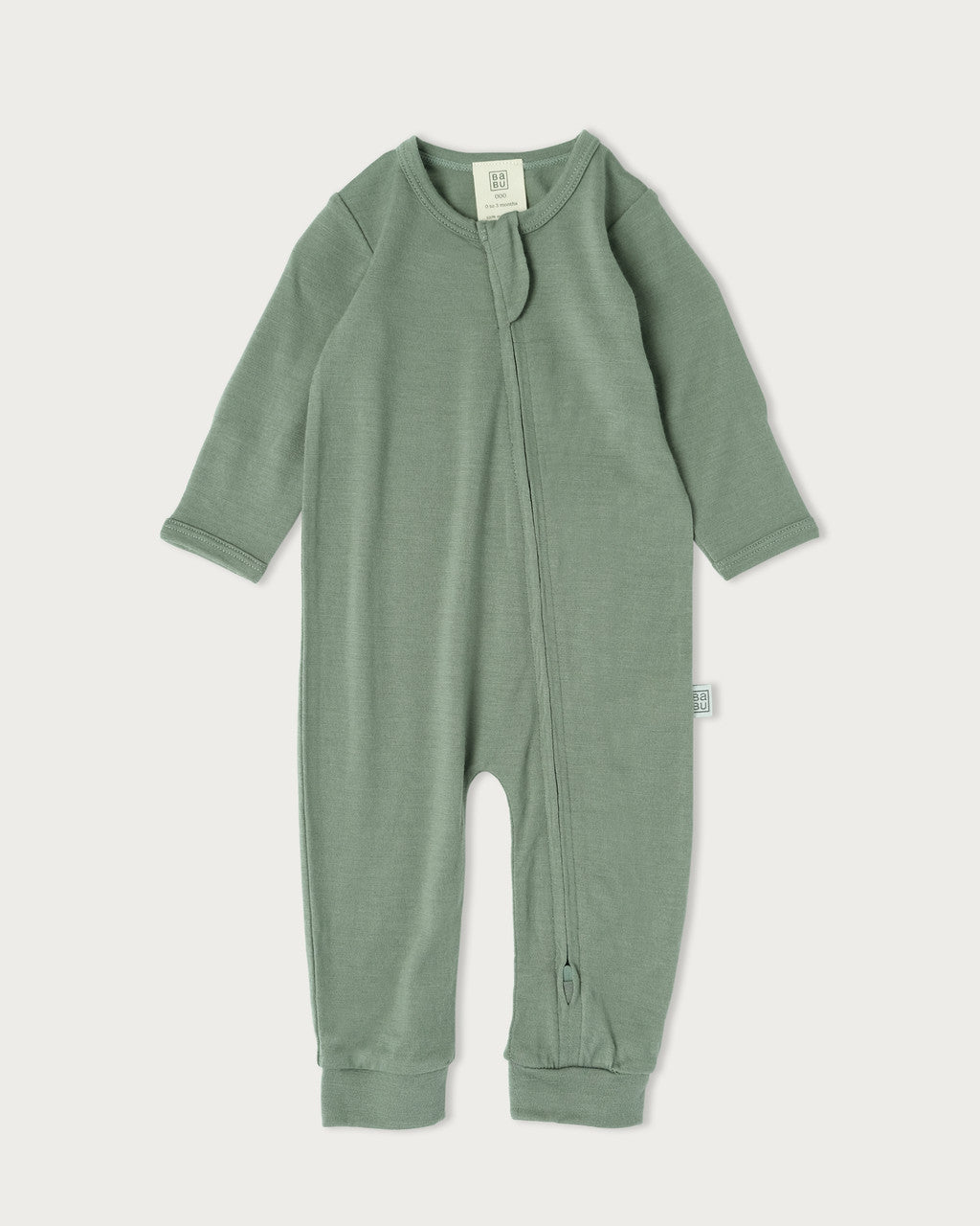 Merino Footless Onesie - Sage