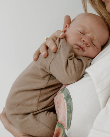Babu Merino Footless Onesie - Walnut - view 2