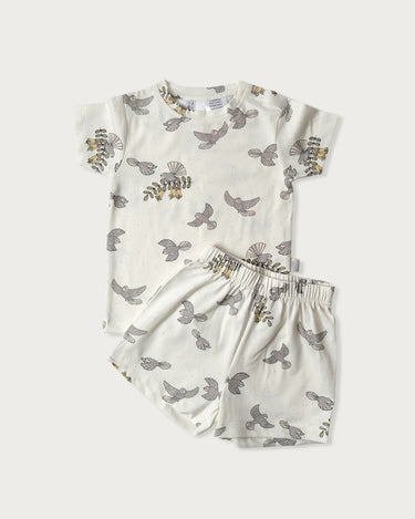 Babu Cotton Short Sleeve PJ - Piwakawaka
