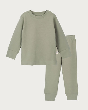 Cotton Long Sleeve PJ Set - Sage