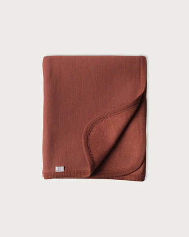 Babu Fleece Merino Blanket - Copper
