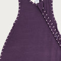 Babu Merino 3 Seasons Sleeping Bag - Plum - close up detail
