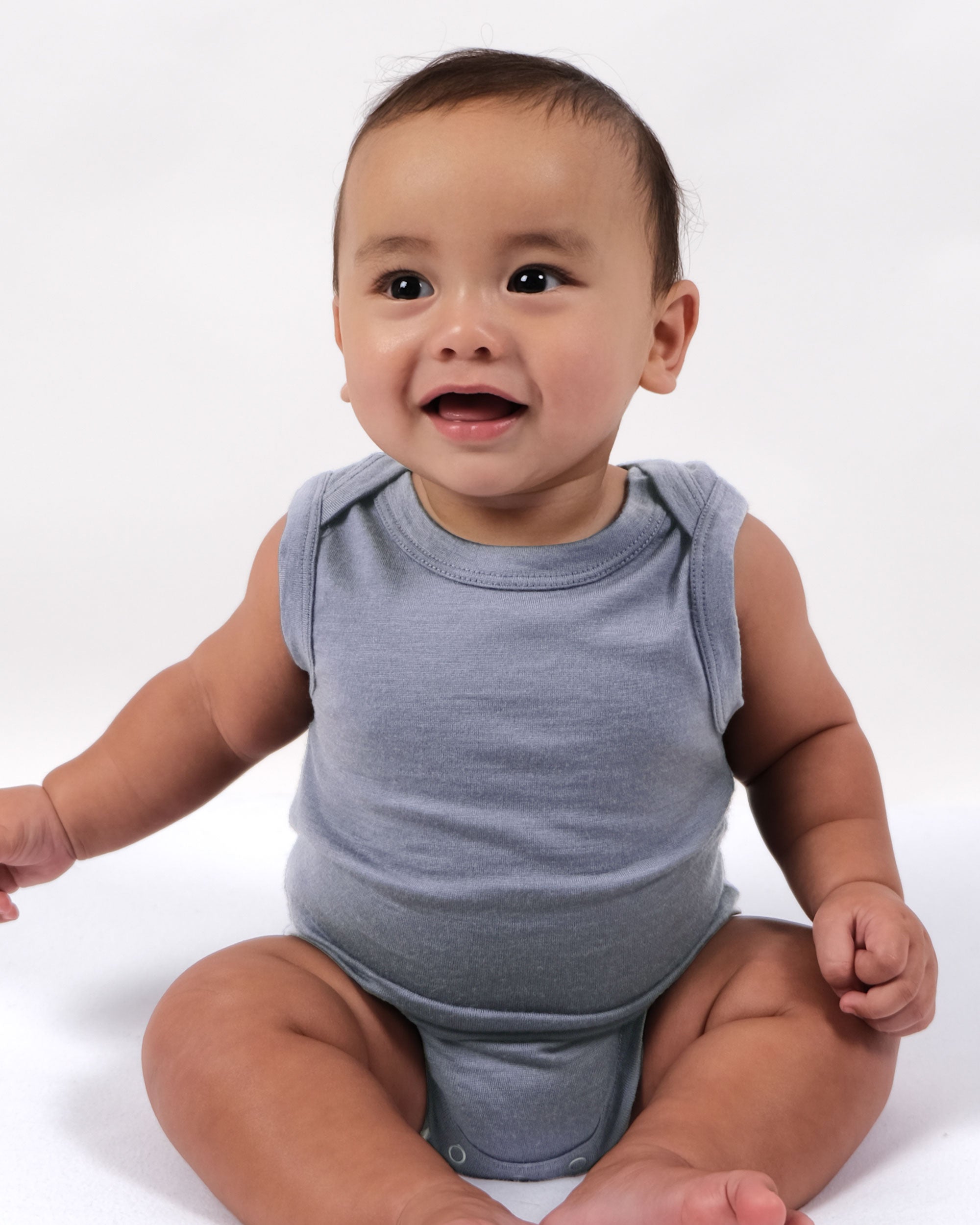 Merino Singlet Bodysuit - Periwinkle