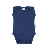 Singlet Bodysuit | Navy - Merino & Me