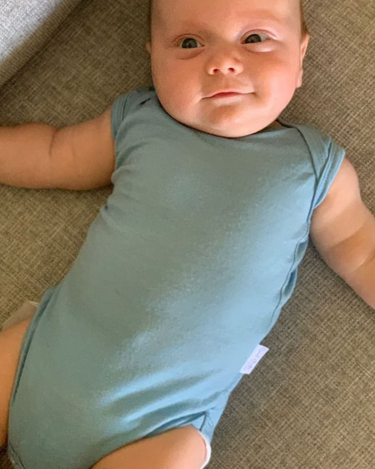 Singlet Bodysuit | Sky Blue - Merino & Me