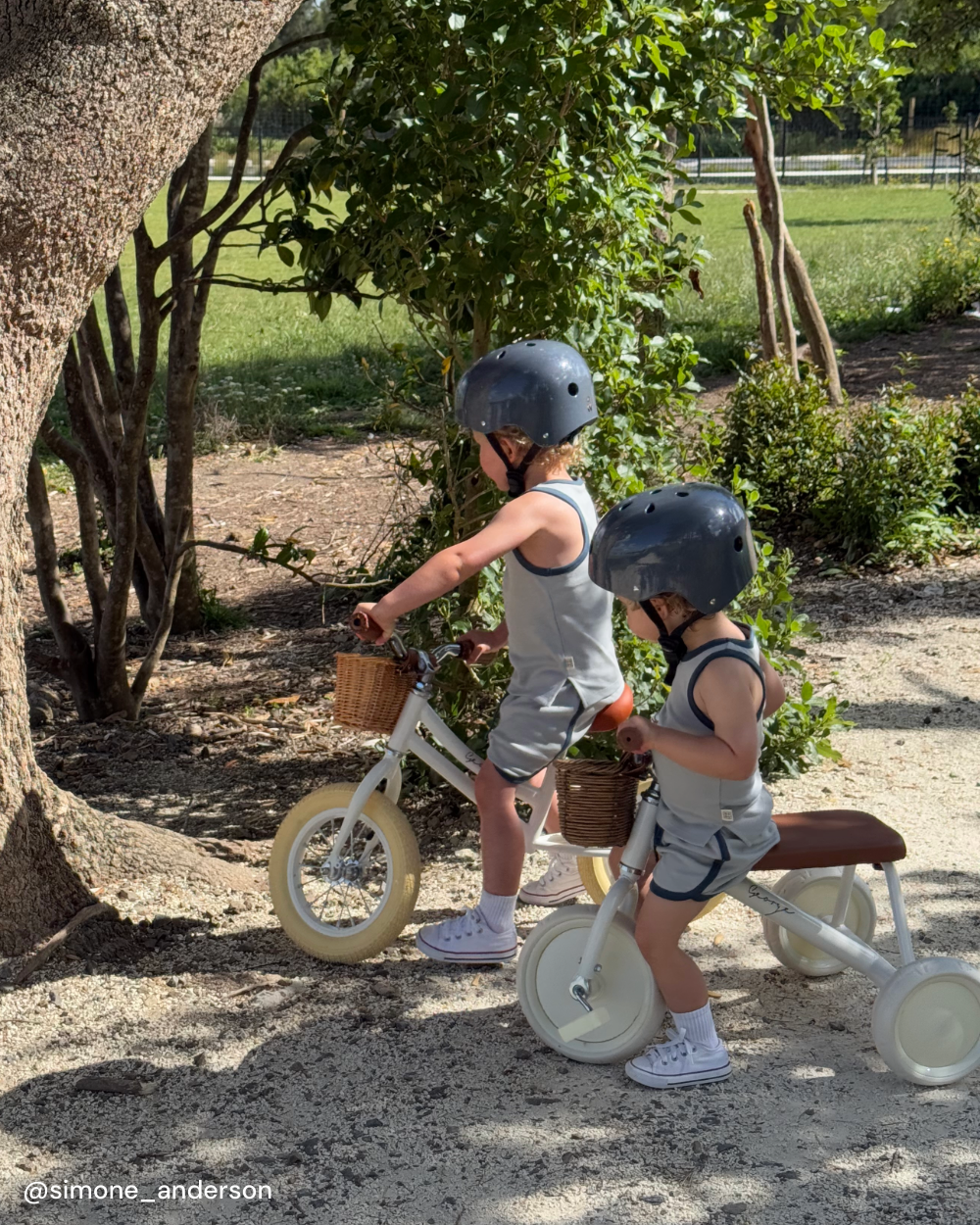 Contrast Trim Shorts - Sky
