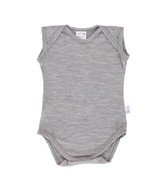 Singlet Bodysuit | Grey Marle - Merino & Me