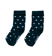 Crew Merino Socks | Forest Green Dots - Merino & Me