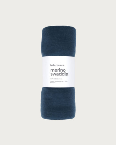 Merino Swaddle Wrap - Denim