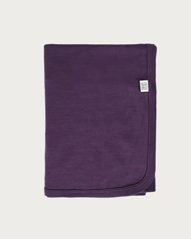 Merino Swaddle Wrap - Plum