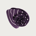 Babu Merino Swaddle Wrap - Plum Stripe - view 3