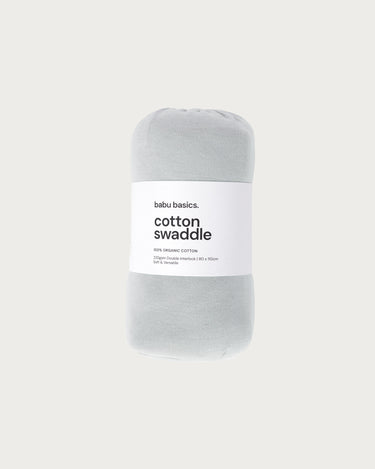 Cotton Swaddle Wrap - Sky Contrast