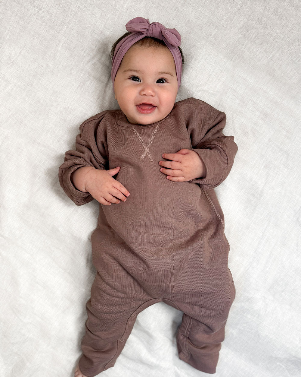Sweatshirt Onesie - Mocha