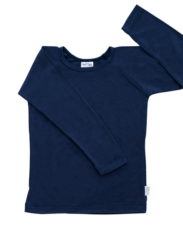 Long Sleeve Top | Indigo - Merino & Me