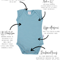Singlet Bodysuit | Grey Marle - Merino & Me