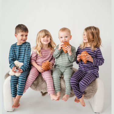 Merino Pyjama Set | Blossom Stripe
