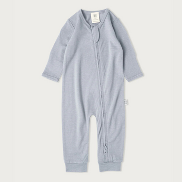Merino Footless All in One | Periwinkle
