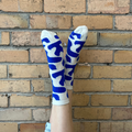 Adult Cashmere Socks | Too Good To Be Blue - Merino & Me