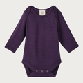 Babu Merino Long Sleeve Bodysuit - Plum