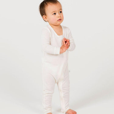 Merino Footless Onesie - Cream
