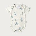 Babu Cotton Short Sleeve Bodysuit - Kereru