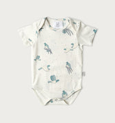 Babu Cotton Short Sleeve Bodysuit - Kereru