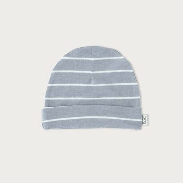 Merino Beanie - Periwinkle Stripe