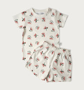 Babu Cotton Short Sleeve PJ - Pohutukawa