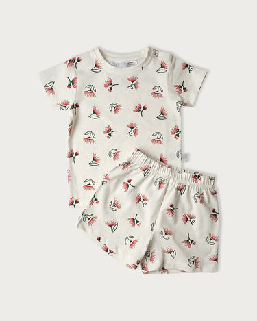 Babu Cotton Short Sleeve PJ - Pohutukawa