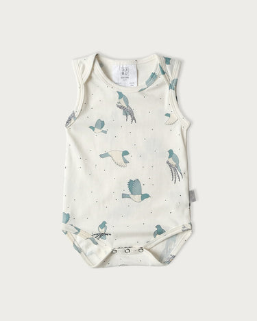 Babu Cotton Singlet Bodysuit - Kereru